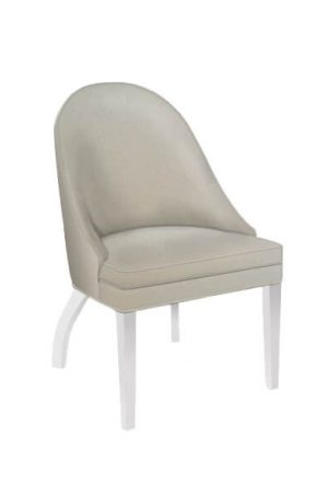 Style Upholstering's #35 White and Tan Dining Chair