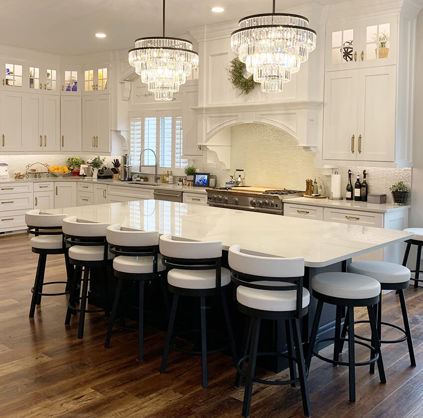 Large kitchen island trend for 2024