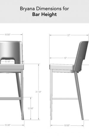 Amisco's Bryana Bar Height Dimensions