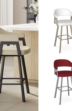 Amisco's Carmen Custom Made Bar Stool with Arms