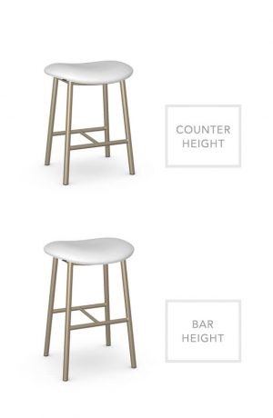 Amisco's Willo Backless Stool in Counter Height and Bar Height
