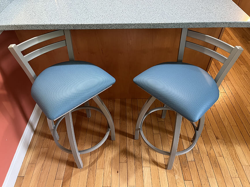 Holland's 411 Low Back Bar Stool in Customer's Kitchen