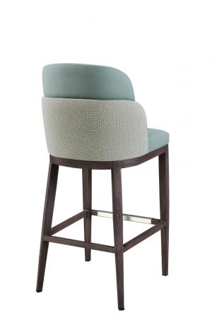 Aluminum Frame Modern Bar Stool with Upholstered Back