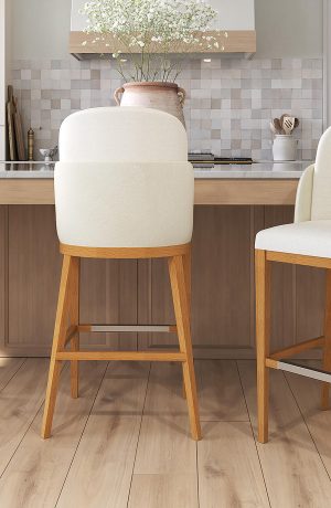IH Seating Serafina Classic Wood Bar Stools in Kitchen
