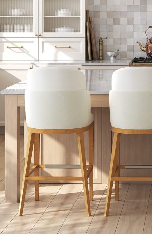 IH Seating Serafina Classic Wood Bar Stools in Kitchen