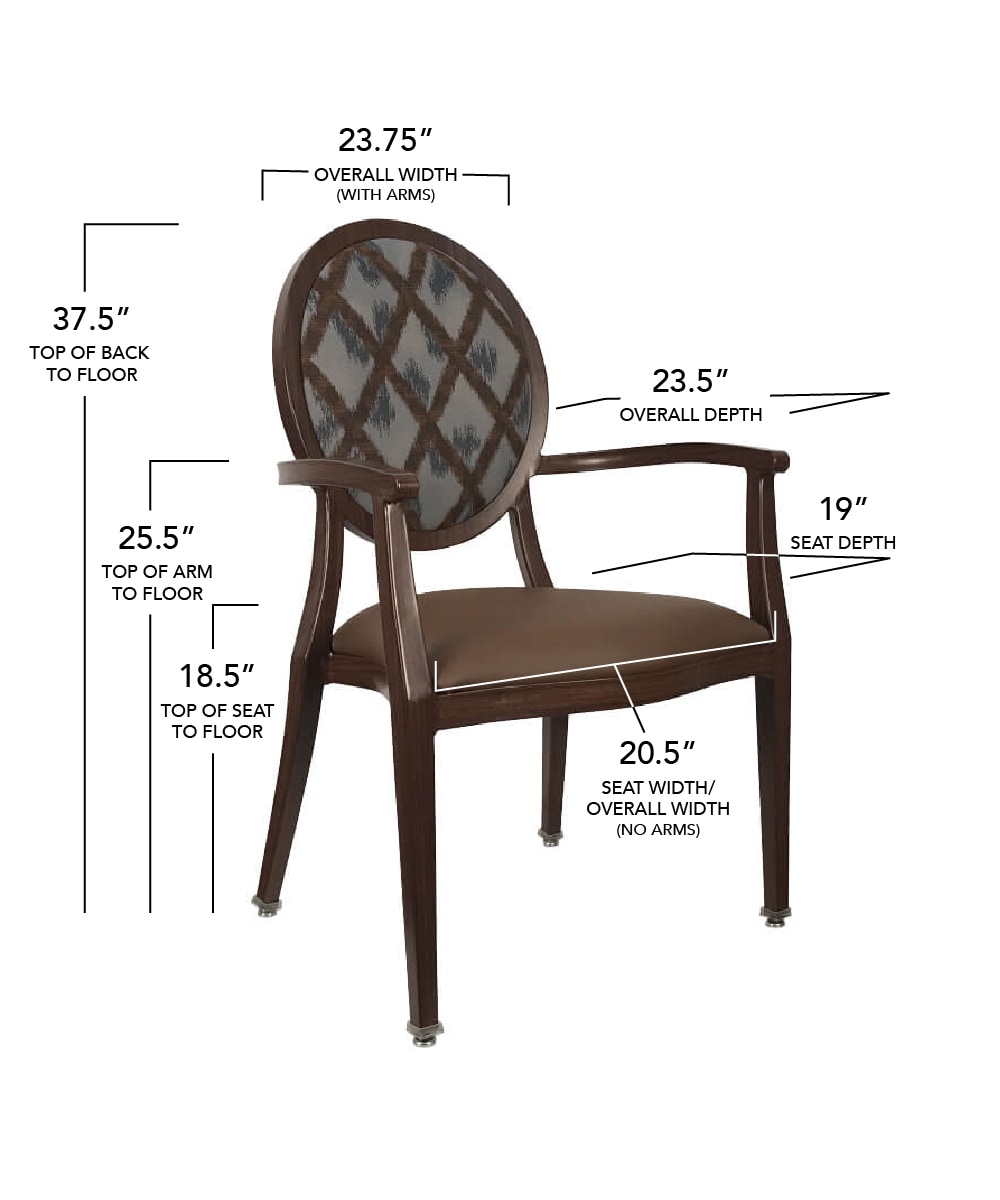 Leopold Classic Dining Chair with Oval Back
