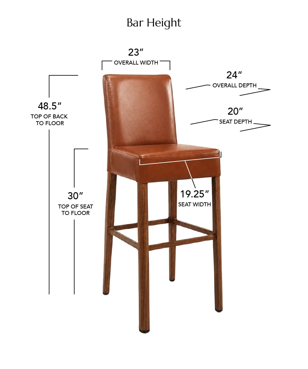 Thomas Bar Stool with Back