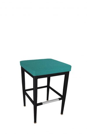 IH Seating Aiden Backless Bar Stool in Textured Black Metal Finish