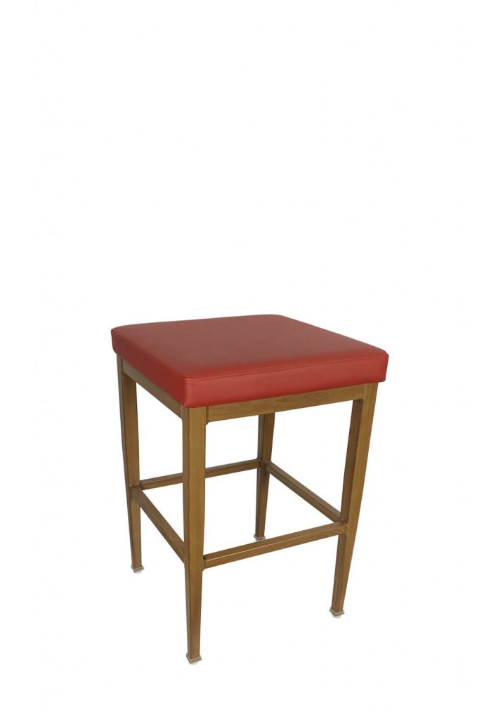 IH Seating Aiden Backless Wood Grain Bar Stool