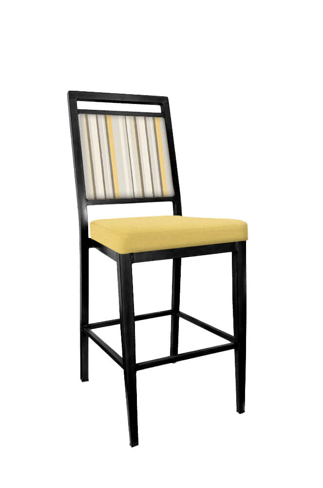 IH Seating Aiden Black and Yellow Bar Stool