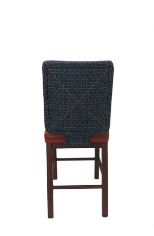 IH Seating Chandler Comfortable Wood Grain Upholstered Bar Stool - Back View
