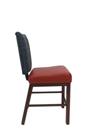 IH Seating Chandler Comfortable Wood Grain Upholstered Bar Stool - Side View