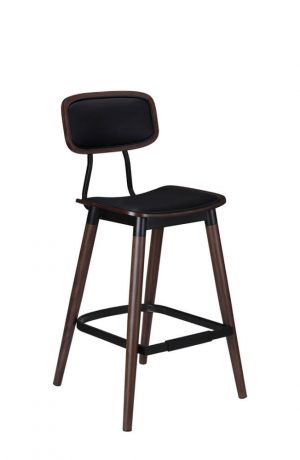 IH Seating Ingrid All Brown Bar Stool with Back