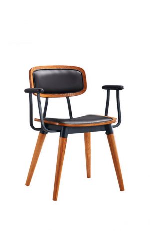 IH Seating Ingrid Industrial Dining Chair with Arms