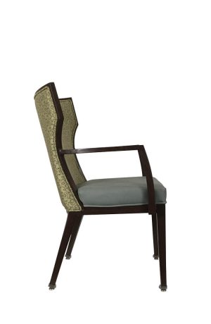 IH Seating Julian Dining Arm Chair with Multiple Fabrics - Side View