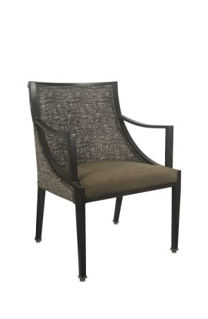 IH Seating Lexa Modern Brown Dining Arm Chair