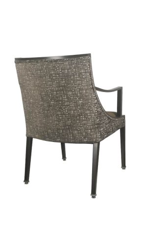 IH Seating Lexa Modern Brown Dining Arm Chair - View of Back