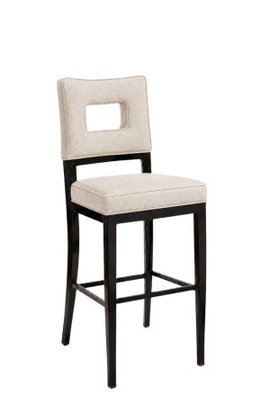 Nova Commercial Grade Black Bar Stool in Fabric