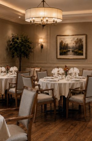 Vincent Upscale Restaurant Chair with Arms