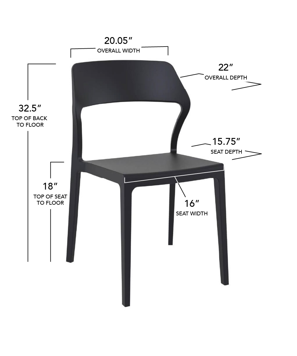 Sierra Outdoor Dining Chair with Curved Back