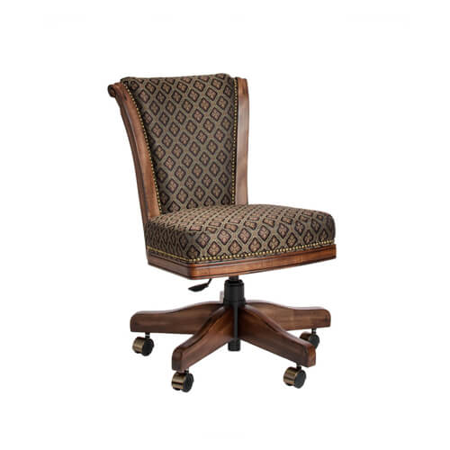 Classic Maple Dining Chair with Casters