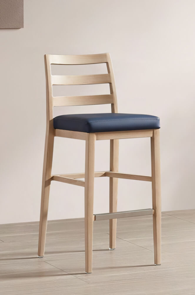 IH Seating Claire Modern Wood Grain Bar Stool