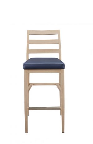 IH Seating Claire Wood Grain Bar Stool with Ladder Back - Front