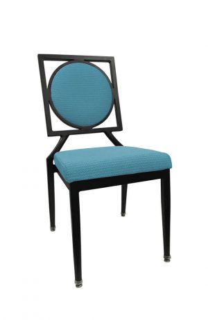 IH Seating Orla Light Blue and Black Dining Side Chair