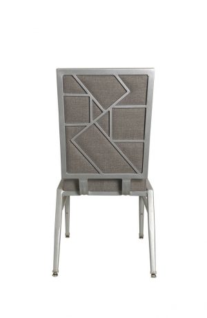 IH Seating Serendipity Modern Dining Side Chair - Stackable - in Silver - Back View