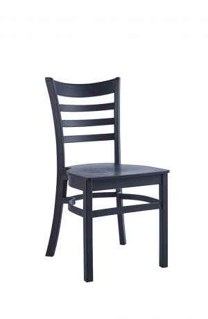IH Seating Skye Outdoor Black Dining Chair with Ladder Back