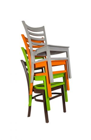 IH Seating Skye Outdoor Stackable Dining Chair - Stacks 5 High