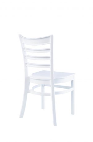 IH Seating Skye Outdoor White Dining Chair with Ladder Back - Back View