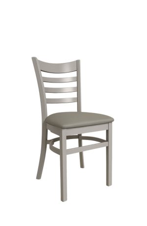 Skye Gray Outdoor Dining Chair with Seat Cushion