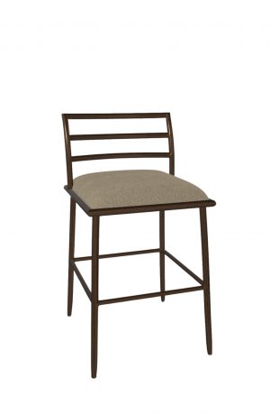 Wesley Allen's Harmony Bronze Bar Stool with Low Back