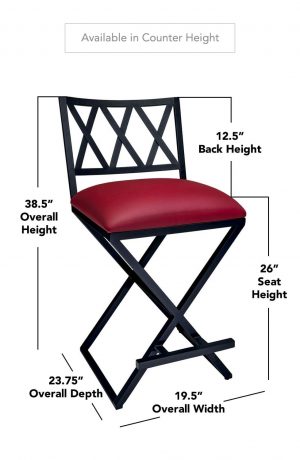 Wesley Allen's Khon Counter Height Stool