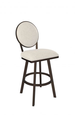 Wesley Allen's Marquis Sun Bronze Swivel Bar Stool with Oval Back