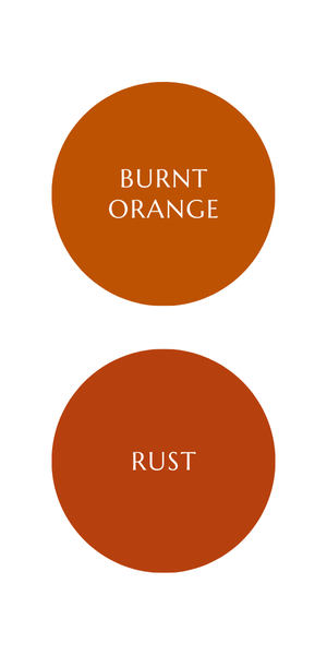 Burnt Orange and Rust Colors