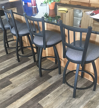 Most Popular Contessa Swivel Bar Stools in Customer's Kitchen