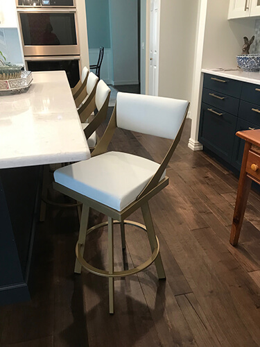 Most Popular Fame Swivel Bar Stools in Customer's Kitchen