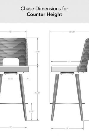 Amisco's Chase Counter Height Dimensions