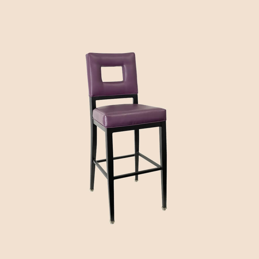 Comfortable Purple Bar Stool