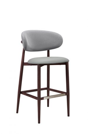 IH Seating Daphne Cherry Wood Bar Stool with Curved Back