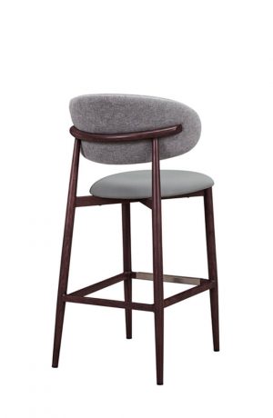 IH Seating Daphne Cherry Wood Bar Stool with Curved Back - Back View