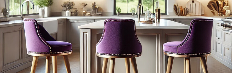 Shop Purple Bar Stools & Purple Counter Stools • Barstool Comforts