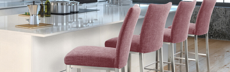 Featuring the Biscaro Bar Stools by Trica