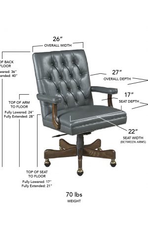 Style Upholstering's 808 Adjustable Dining Chair Dimensions