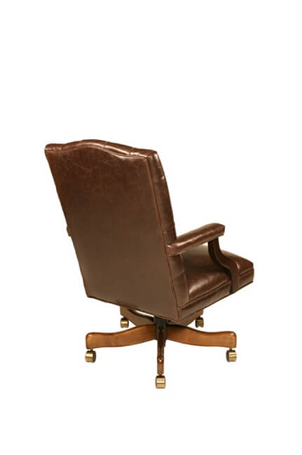 Style Upholstering's 61R Executive Chair with Tufting and Arms - Back View