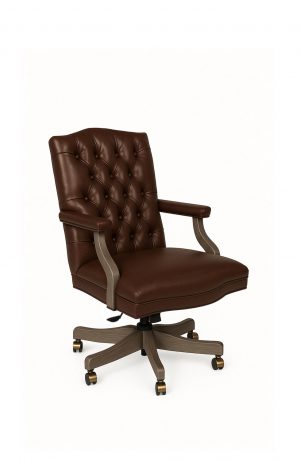 Style Upholstering's 61R Executive Chair with Tufting and Arms - in Luxury Leather