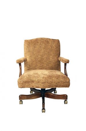Style Upholstering's 62R Dining Chair with Arms and Casters - Front