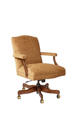 Style Upholstering's 62R Dining Chair with Arms and Casters